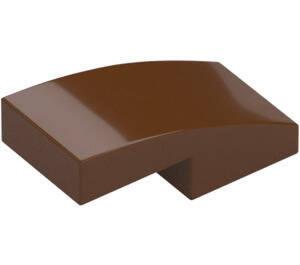 LEGO® 6069984 - PLATE 1X2X2/3 WITH BOW - REDDISH BROWN