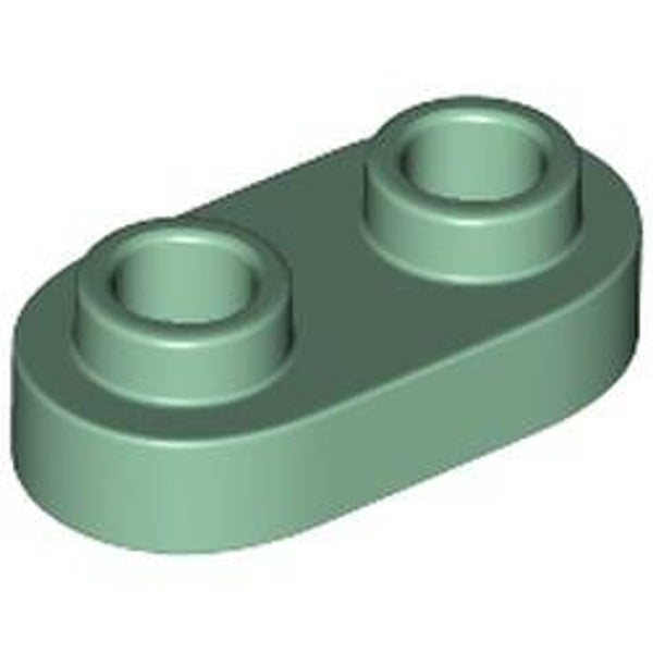 LEGO® 6303004 - ROUND PLATE 1X2 - SAND GREEN