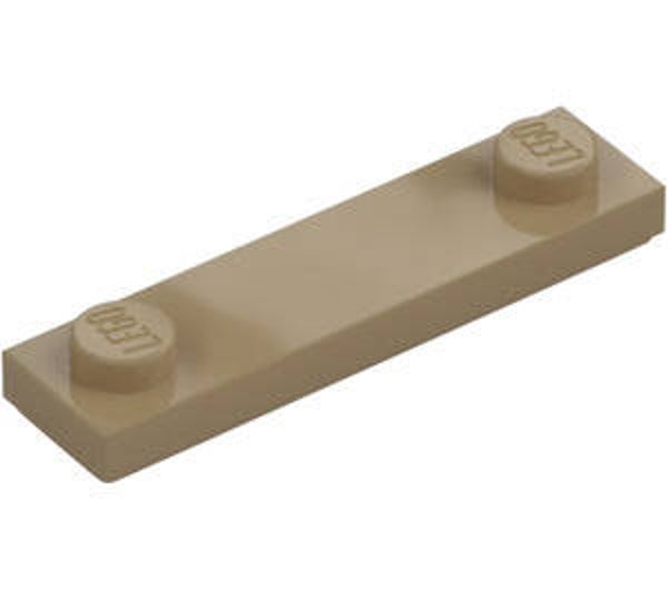 LEGO® 6257599 - PLATE 1X4 WITH TWO STUDS - SAND YELLOW