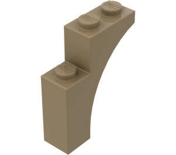 LEGO® 6283824 - BRICK 1X3X3 WITH BOW - SAND YELLOW