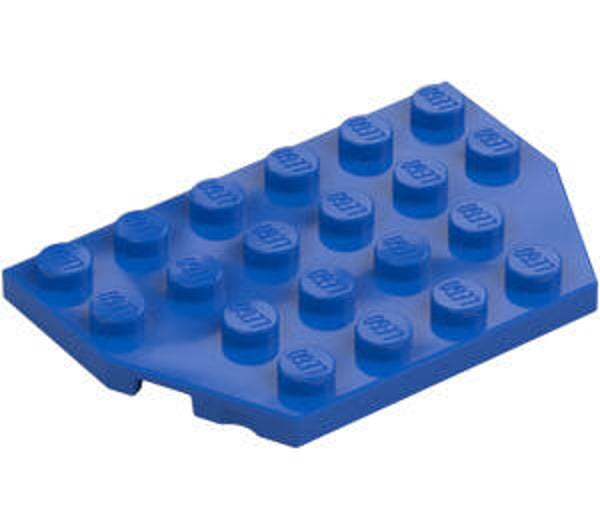 LEGO® 6016165 - PLATE 4X6, 26° - BRIGHT BLUE