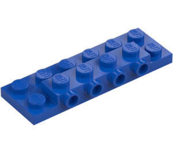 LEGO® 6102539 - PLATE 2X6X2/3 WITH 4 HORIZONTAL KNOBS - BRIGHT BLUE