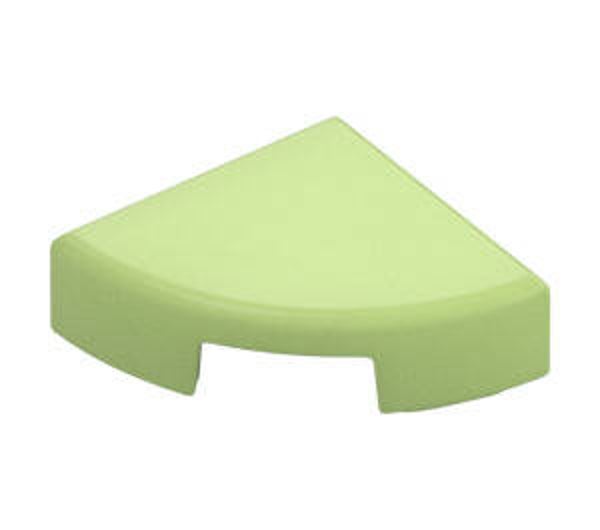 LEGO® 6240468 - 1/4 CIRCLE TILE 1X1 - SPRING YELLOWISH GREEN