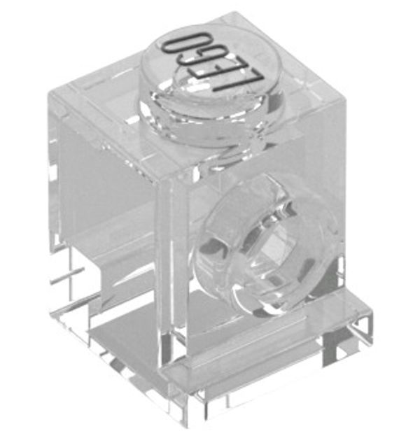 LEGO® 6244796 - ANGULAR BRICK 1X1 - TRANSPARENT