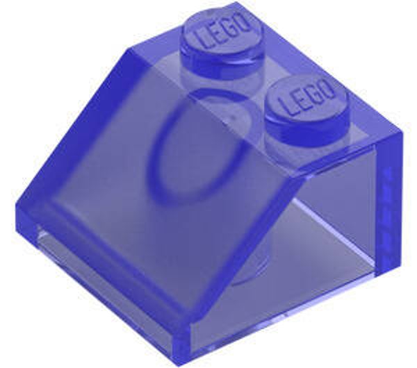 LEGO® 6331105 - SLOPE 2X2, 45° - TRANSPARENT BRIGHT BLUISH VIOLET