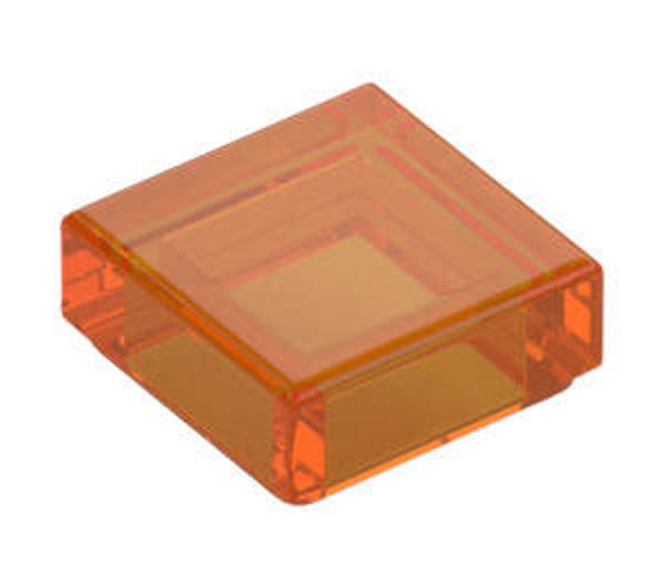 LEGO® 6109457 - TILE 1X1 - TRANSPARENT BRIGHT ORANGE