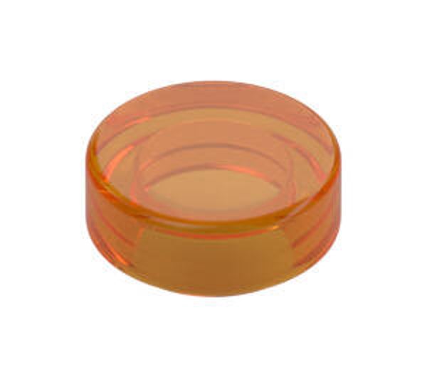 LEGO® 6274747 - TILE 1X1 ROUND - TRANSPARENT BRIGHT ORANGE