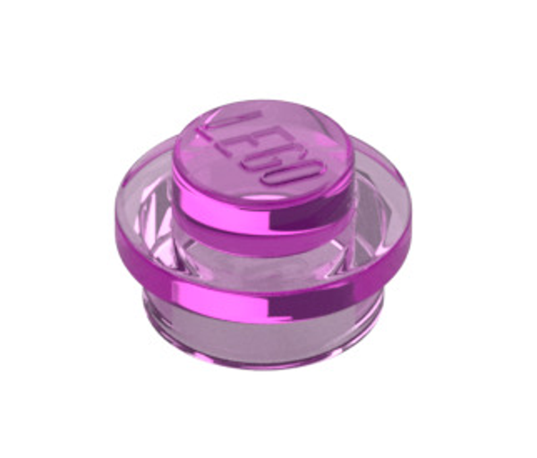 LEGO® 4599535 - ROUND PLATE 1X1 - TRANSPARENT MEDIUM REDDISH VIOLET