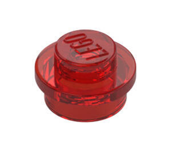 LEGO® 3005741 - ROUND PLATE 1X1 - TRANSPARENT RED