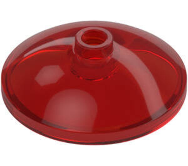 LEGO® 6273482 - DISH REFLECTOR Ø24X6,4 - TRANSPARENT RED