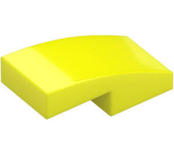 LEGO® 6378287 - PLATE 1X2X2/3 WITH BOW - VIBRANT YELLOW