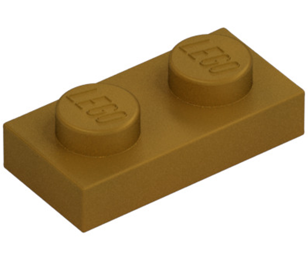 LEGO® 6218047 - PLATE 1X2 - WARM GOLD