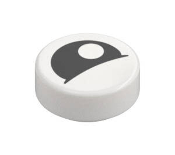LEGO® 6099548 - TILE 1X1 ROUND WITH EYE - WHITE