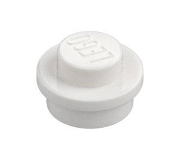 LEGO® 614101 - ROUND PLATE 1X1 - WHITE