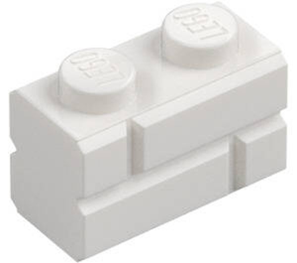 LEGO® 6152409 - PROFILE BRICK 1X2 SINGLE GROOVE - WHITE