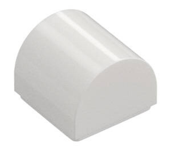 LEGO® 6258135 - PLATE 1X1X2/3 WITH OUTSIDE BOW - WHITE