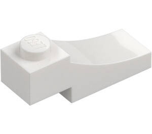 LEGO® 6357598 - BRICK 1X3, OUTSIDE HALF ARCH, WITH CUTOUT - WHITE