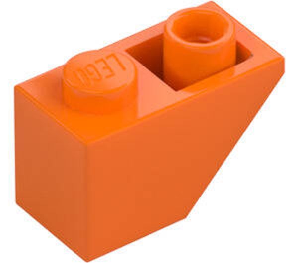 LEGO® 4616279 - SLOPE 1X2, 45°, INVERTED - BRIGHT ORANGE