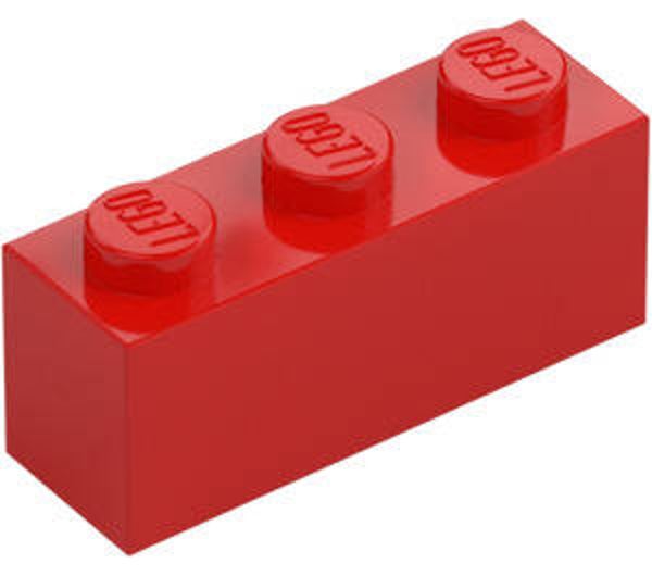 LEGO® 362221 - BRICK 1X3 - BRIGHT RED