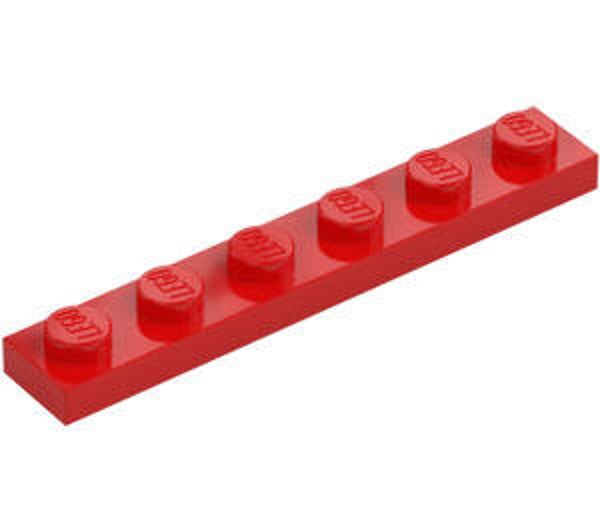 LEGO® 366621 - PLATE 1X6 - BRIGHT RED