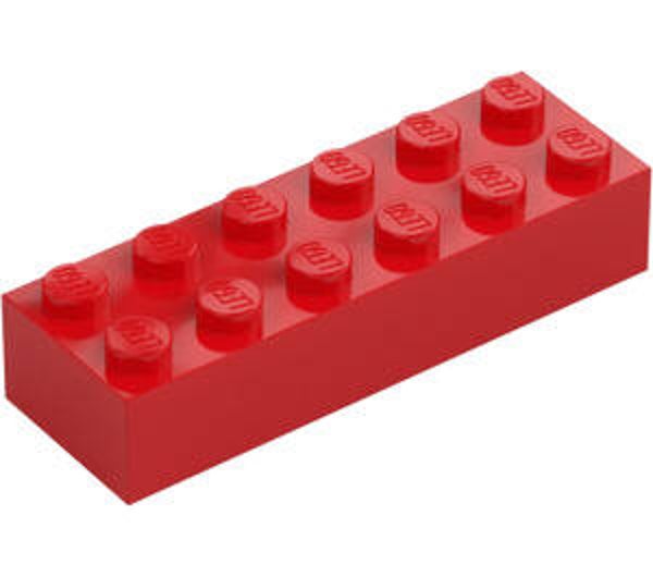 LEGO® 4181138 - BRICK 2X6 - BRIGHT RED
