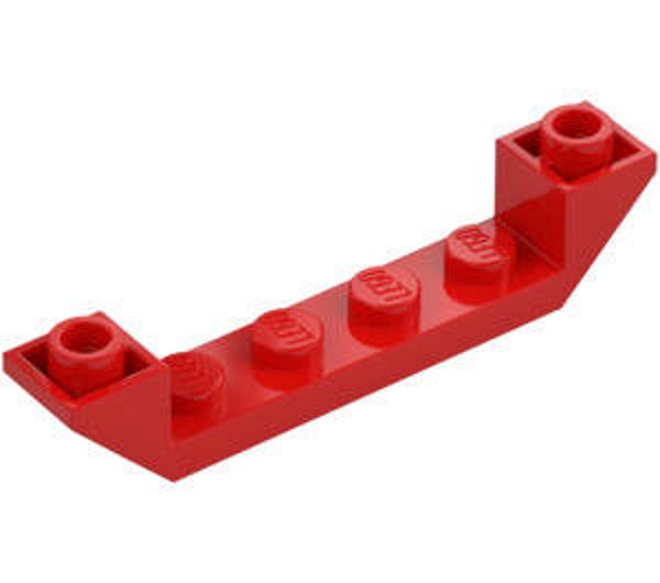 LEGO® 4259678 - SLOPE 1X6, 45° INVERTED - BRIGHT RED