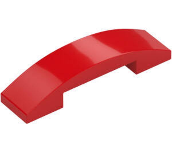 LEGO® 4633914 - PLATE 1X4X2/3 WITH BOW - BRIGHT RED