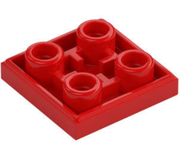 LEGO® 6013868 - TILE 2X2 INVERTED - BRIGHT RED