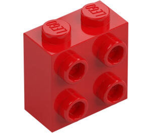 LEGO® 6135130 - BRICK 1X2X1,67 WITH 4 KNOBS - BRIGHT RED