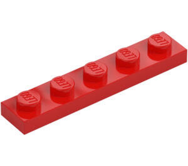 LEGO® 6371582 - PLATE 1X5 - BRIGHT RED