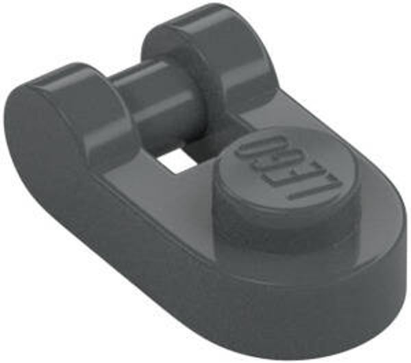 LEGO® 6388119 - PLATE 1X1 ROUND WITH 3,2 SHAFT - DARK STONE GRAY