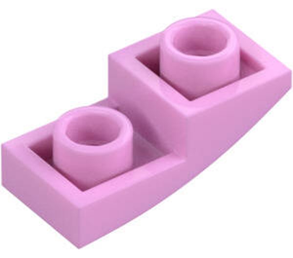 LEGO® 6296041 - PLATE 1X2X2/3 WITH HALF BOW INVERTED - LIGHT PURPLE