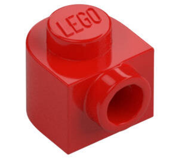 LEGO® 6494496 - PLATE 1X1X2/3 ROUNDED - BRIGHT RED