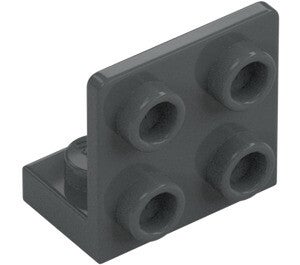 LEGO® 6308045 - ANGULAR PLATE 1X2, 1,5 BOTTOM 2x2 - DARK STONE GRAY