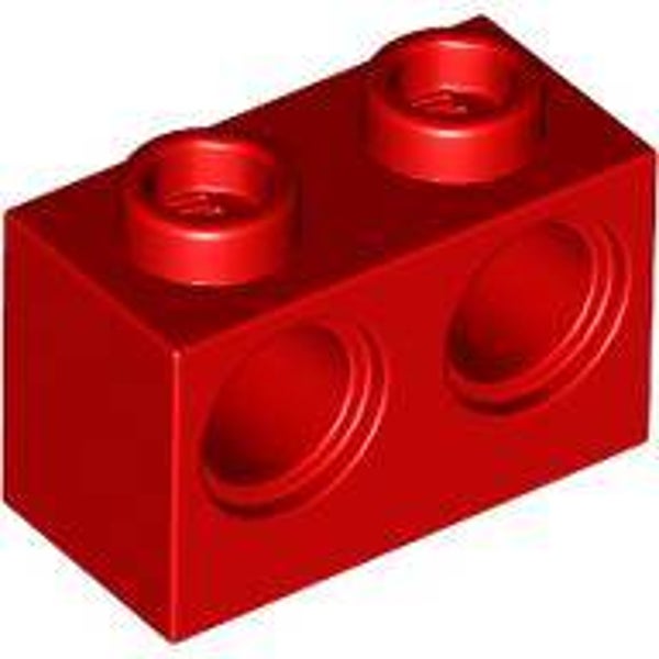 LEGO® 4179355 - TECHNIC BRICK 1X2 WITH 2 HOLES Ø4,9 - BRIGHT RED
