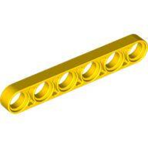 LEGO® 6063252 - TECHNIC 6M HALF BEAM - BRIGHT YELLOW