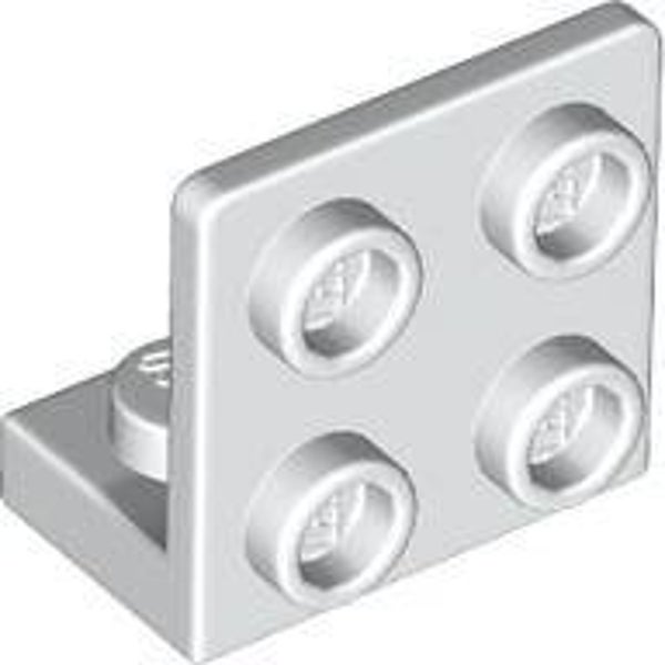 LEGO® 6097637 - ANGULAR PLATE 1X2, 1,5 BOTTOM 2x2 - WHITE