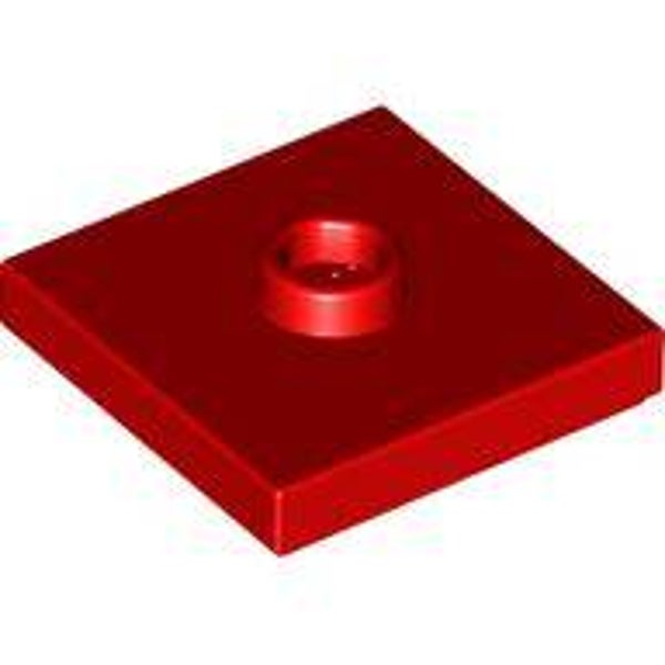 LEGO® 6126048 - PLATE 2X2 WITH 1 KNOB - BRIGHT RED