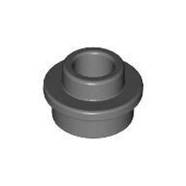LEGO® 6231765 - ROUND PLATE 1X1 WITH THROUGH - DARK STONE GRAY