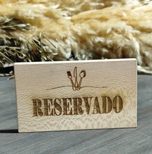 Cartel Reservado Grabado