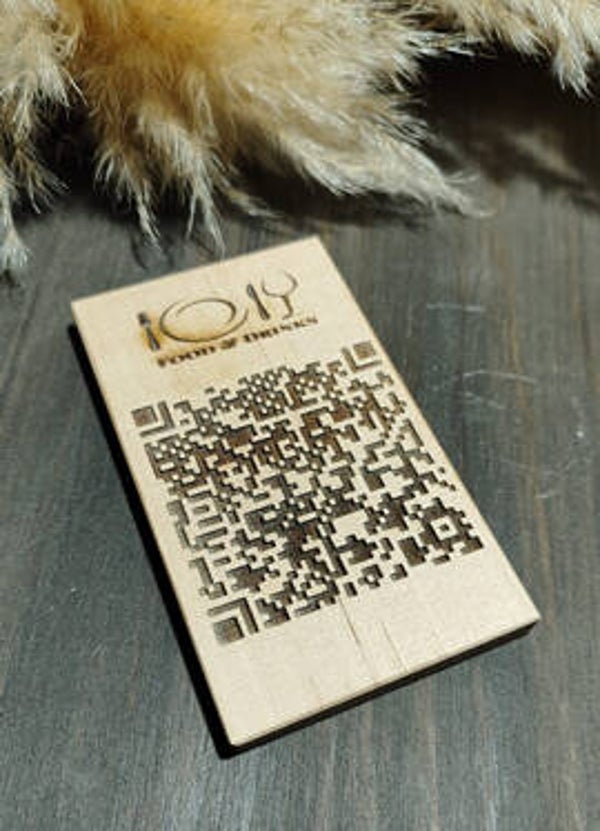 Qr madera abedul