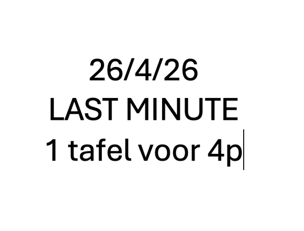26 APRIL om 13h30