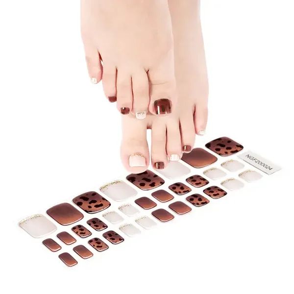 Golden Glitter Leopard Print