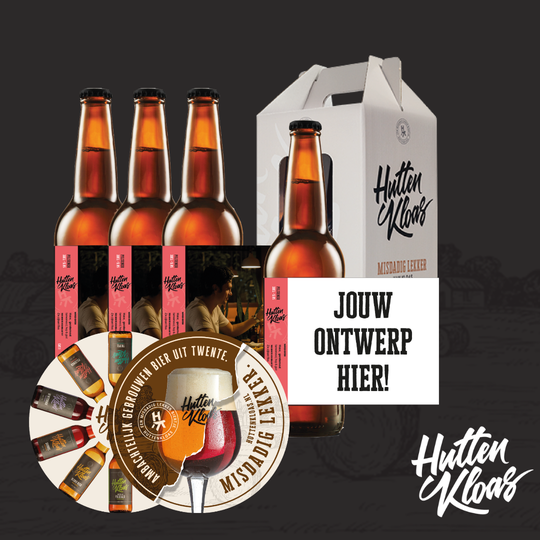 Bierpakket met eigen etiket