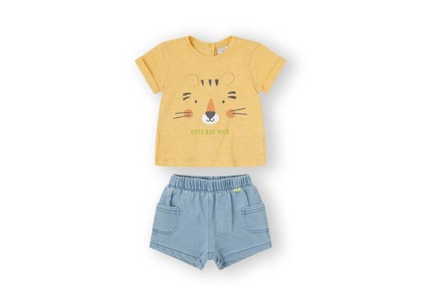 Conjunto Mini WILD BOY naranja. YATSI