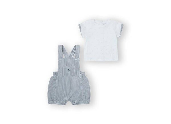 Conjunto peto Mini ANCLA rayas. YATSI