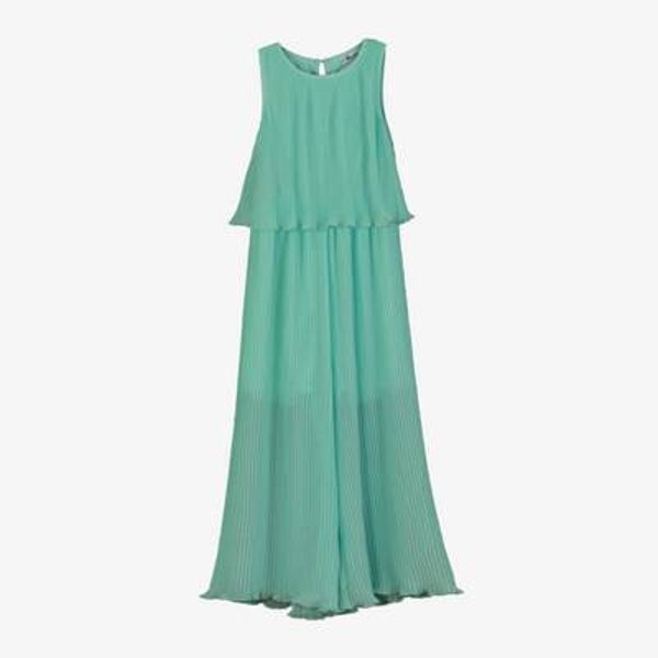Mono largo en verde agua para eventos y ceremonias. MIRANDA