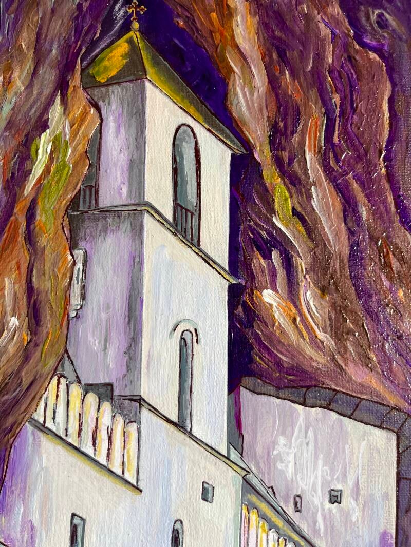 Detail Orthodoxes Kloster Ostrog Montenegro Manastir Ostrog Crna Gora