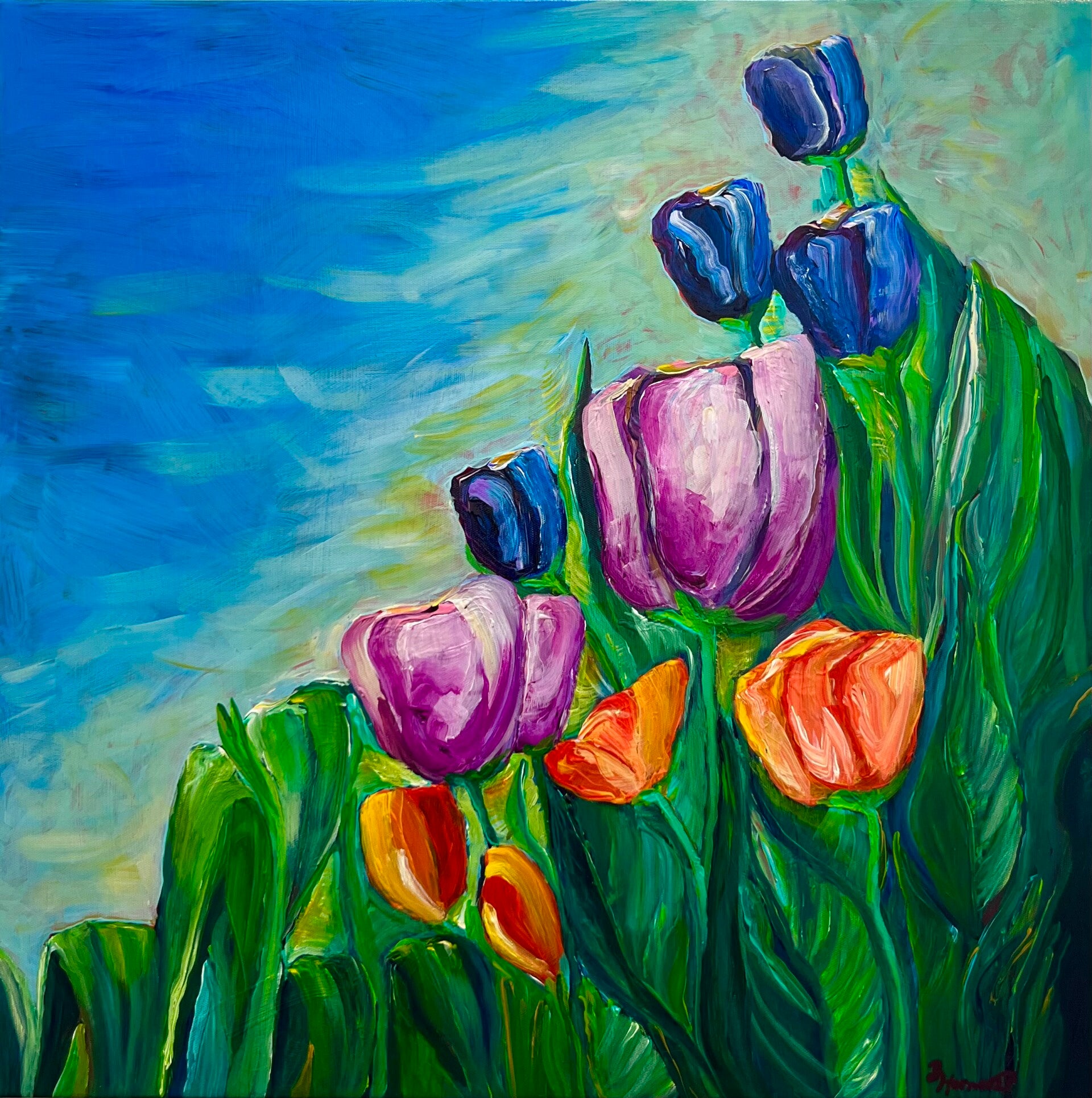 Tulpenfeld - Tulip Field - ORIGINAL