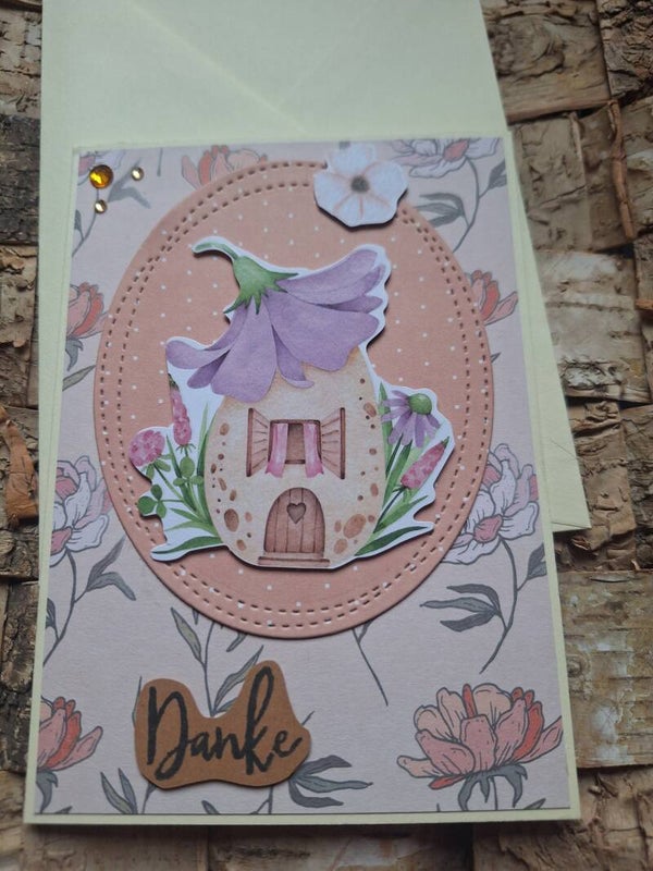 Dankeschön, Dankekarte, Grußkarte um Danke zu sagen, Karte, floral